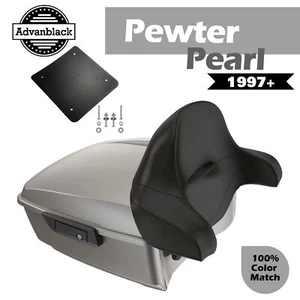 For 97+ Harley/Softail Advanblack PEWTER PEARL Rushmore King Tour Pak Pack Pad - Picture 1 of 13
