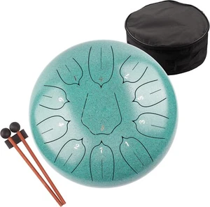 Steel Tongue Drum D Tone Mind Healing Yoga Meditation 10 Inch 11 Note 6 Inch 11N - Picture 1 of 68
