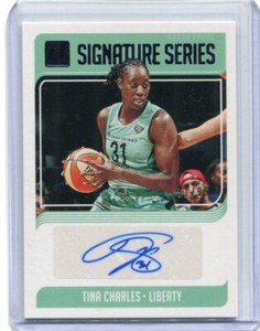 2019 Panini Donruss WNBA Signature Series Press Proof /99 Tina Charles 1/1 Auto 