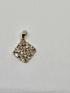 Colgante de diamantes champán de oro de 9 quilates 0,50 quilates (1,41 g) certificado - Imagen 1 de 6