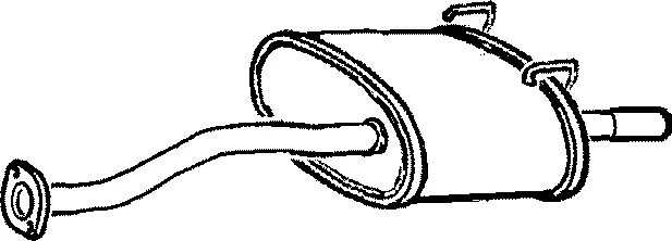 HA165G END SILENCER FOR HONDA CIVIC 1.6 1991-1995 - Image 1 of 1