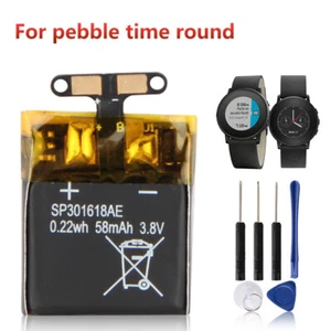 Batería de repuesto original SP301618AE para batería de reloj Pebble Time Round - Imagen 1 de 5