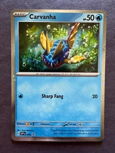Carvanha 093 Sv: Scarlet & Violet Promo Cards Holo - Picture 1 of 2