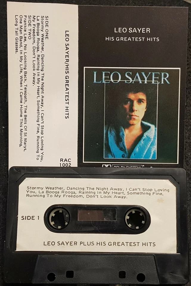 Leo Sayer - His Greatest Hits - cassette tape VG+ - Image 1 of 1
