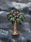 Colorful Palm Tree Collectors Metal Lapel Pin