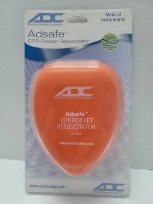 ADC Adsafe Adult 4053Q CPR Pocket Resuscitator Latex Free Orange - NEW/Sealed - Image 1 of 3