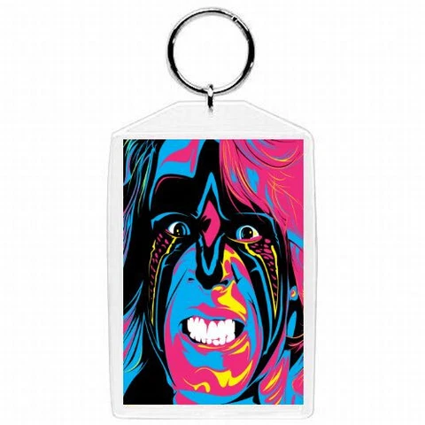 WWE WWF ULTIMATE WARRIOR WRESTLING KEYCHAIN / ORNAMENT #10 Cover