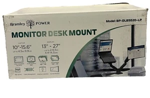 Bramley Power Dual Arm Monitorhalterung Schreibtisch Ständer Halterung für bis zu 27" Bildschirme - Bild 1 von 6