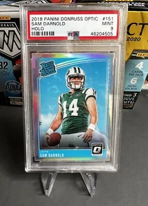 2018 Panini Donruss Optic Rated Rookie Holo PSA 9 Sam Darnold New York Jets - Bild 1 von 2
