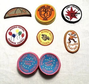 VINTAGE GIRL SCOUT BROWNIE FEST/EVENTS PATCHES Total 62 - Picture 1 of 2