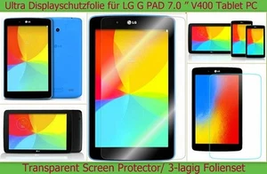 3 x Antireflex Display Schutz Folie für LG G Pad Tablet Protector Kratzfest matt - Bild 1 von 21