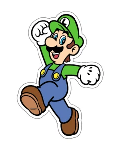 7x5cm 3 piezas Luigi Nintendo Vinilo Pegatinas Laptop Teléfono Móvil Libros Impermeable - Imagen 1 de 3