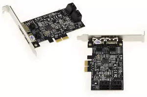 Pcie 4+2 Ports SATA Esata 6G - Chipset Marvell 88SE9230 Raid 0 1 10 Hyperduo - Picture 1 of 4