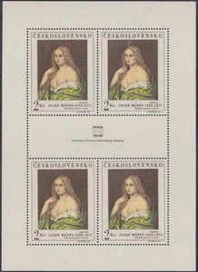 CZECHOSLOVAKIA - PRINTING SHEETS ART PAINTING 1968 Mi. 1802 Sc 1552 **MNH** - Picture 1 of 1