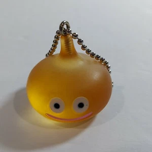 Dragon Quest 1.5" Clear Crystal Orange She-Slime Mascot Plastic Figure Keychain - Picture 1 of 2