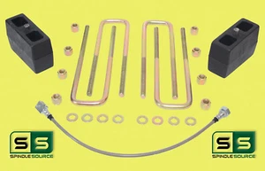 4" LIFT BLOCKS,RR BRK LINE WITH O.L LEAFS FITS 88-00 CHEVY C2500/C3500 2WD 8 LUG - Picture 1 of 1