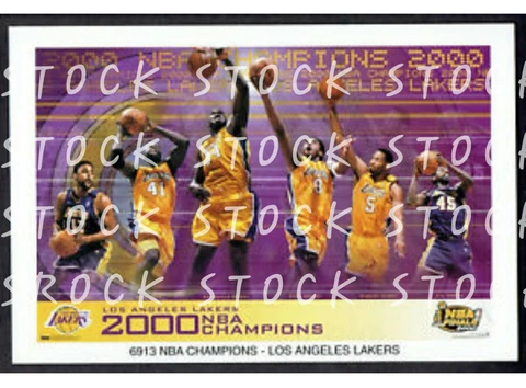 New Vintage 2000s NBA Finals Los Angels Lakers Poster Kobe Shaq Harper Green Cover