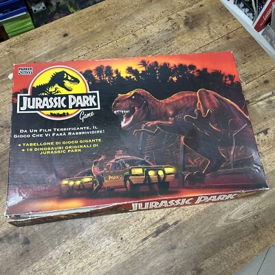 RARO BOARD GAME PARKER BROTHERS JURASSIC PARK 1992 EDIZIONE ITALIANA COMPLETO! - Imagen 1 de 4