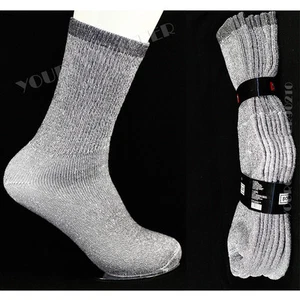 Paquete de 4 calcetines de algodón grueso de peso pesado para hombre y mujer negros brezo 9-11 10-13 - Imagen 1 de 1