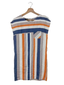 MANGO Vestido de Verano Mujeres Vestido Talla EU 36 azul-naranja claro - Imagen 1 de 6