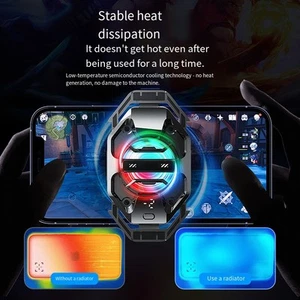 Refroidisseur Téléphone Gaming avec LED RGB et Pour Refroidissement Rapide 27W - Photo 1 sur 12