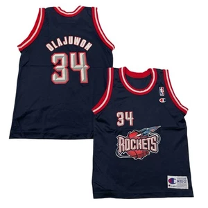 Vintage Champion Hakeem Olajuwon Boys Size M Basketball Jersey - Picture 1 of 6