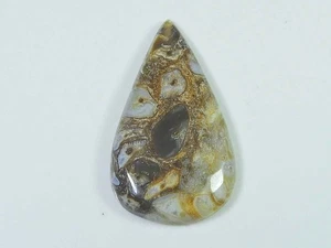 54Cts. Natürlicher Berg Calcit Birne Kristall Cabochon Lose Edelstein 26X46X0... - Bild 1 von 9