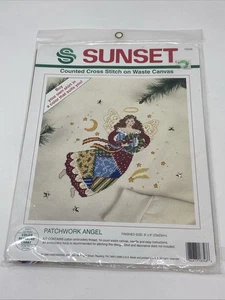 SONNENUNTERGANG Patchwork Engel gezählt Kreuzstich auf Leinwand-Set 18348 - Bild 1 von 4