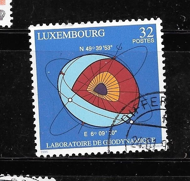 LUXEMBOURG SC#931 1995 年 SIESMOLOGY XF 使用纪念旧单张邮票 — 第 1/1 张图片