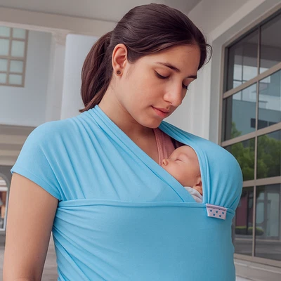 Elastic Baby Wrap Carrier - Comfortable & Secure Baby Sling -Perfect for Newborn - Image 1 of 3