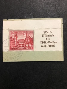 GERMANY 1939 Mi Nr. W42 USED ON PIECE - Picture 1 of 1