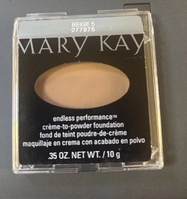 Mary Kay BEIGE 5 Endless Performance Creme to Powder Foundation Discontinued - Image 1 of 2