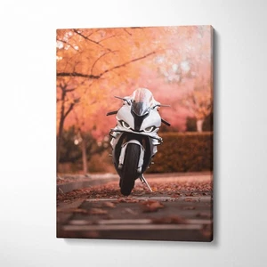 BMW Inspired S1000RR High Resolution Museum Quality Vertical Canvas Print #048 - Picture 1 of 14