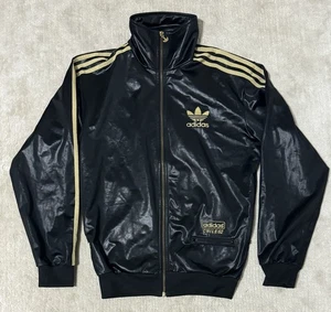 VTG Adidas Jacket Chile 62 Firebird Originals Trefoil Track Top Fleece Lining  S - Picture 1 of 19