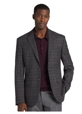 NWT Jos. A. Bank Traveler Tailored Fit Plaid Wool Blend Sportcoat Mens Sz 46 R - Image 1 of 4