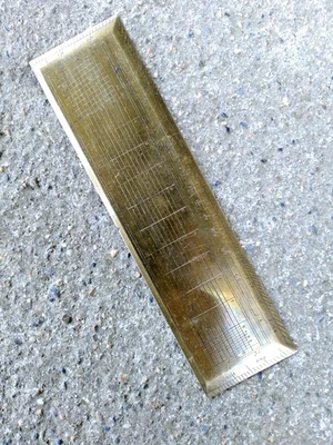 ANCIENNE REGLE LAITON XIX° - JECKER  PARIS - OUTIL DE MESURE DE CARTOGRAPHIE - - Photo 1/4