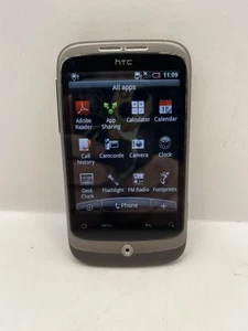 Smartphone HTC Wildfire S PO49100 Gris 5MP Android Red Bloqueada De Colección - Imagen 1 de 12