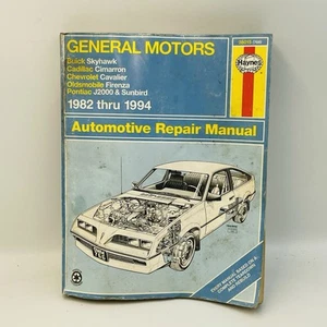 General Motors Cavalier Skyhawk Sunbird 1982 - 1994 Haynes Repair Manual #38015 - Picture 1 of 5