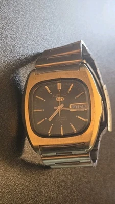 Vintage 12K GF Seiko 5 Baby Monaco Watch (7019-5000) - Image 1 of 4