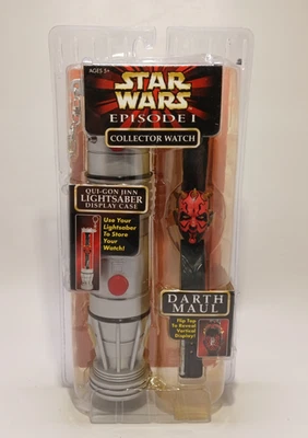 1999 Star Wars Episode 1 Darth Maul Collector Watch With Lightsaber Display Case - Image 1 of 4