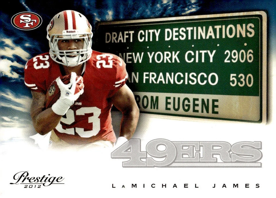 2012 Panini Prestige #21 LaMichael James Draft City Destination - Image 1 of 2