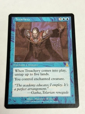 Treachery Urza's Destiny Regular NM Near Mint MTG  Free Shipping! - Image 1 of 4