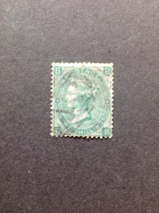 GB QV SG101 1s Green plate 4, B-B, waterwmark Emblems, Good Used. Cat £275. - Picture 1 of 2