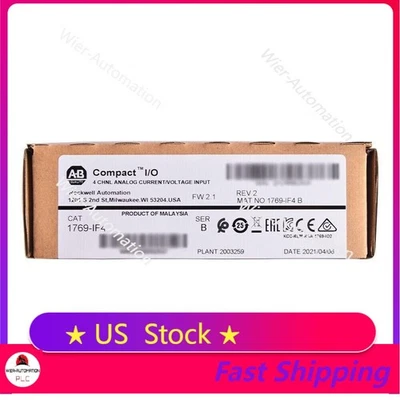 New Sealed AB 1769-IF4 CompactLogix 4CH Analog Input Module 1769IF4 US Free Tax - Image 1 of 4