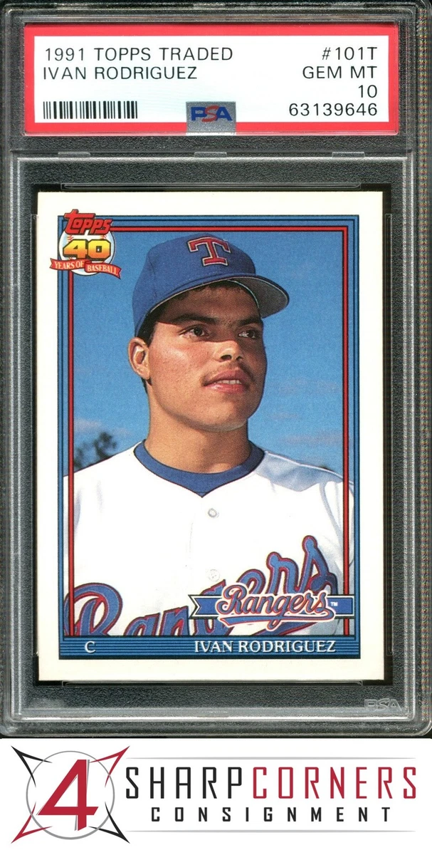 Topps Ivan Rodriguez Rookie Baseball Trading Cards & Accessories