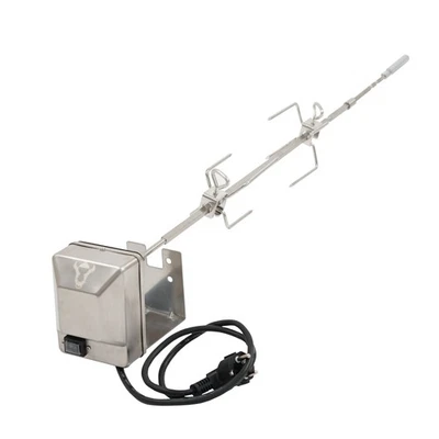 Edelstahl Grillspieß Drehspieß Rotisserie Fleischnadeln und Motor BBQ-Toro - Bild 1 von 3