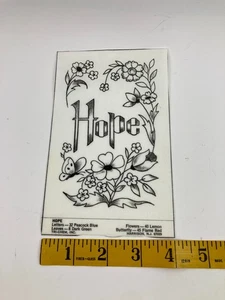 Hope Butterflies Flowers Floral Mini Picture to Paint TRI CHEM Liquid Embroidery - Picture 1 of 2
