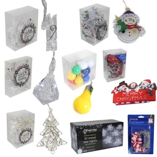 Neuheit Batterie Weihnachtsbeleuchtung Innen Verwendung LED - Design Wählbar - Bild 1 von 1