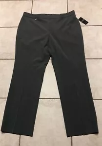 NWT WOMANS 22W LAUREN RALPH LAUREN GREY POLYESTER BLEND STRETCH DRESS PANTS $165 - Picture 1 of 9