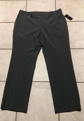 НОВЫЙ С ЯРЛЫКАМИ ЖЕНЩИНЫ 14W LAUREN RALPH LAUREN СЕРЫЙ ПОЛИЭСТЕР СМЕСЬ ЭЛАСТИЧНОЙ ПЛАТЬЕ БРЮКИ $165 - Изображение 1 из 4